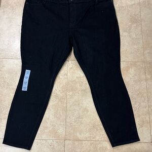 Old Navy Plus Size Black Super Skinny Jeans